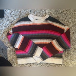 Striped American Eagle Oversized sweater.